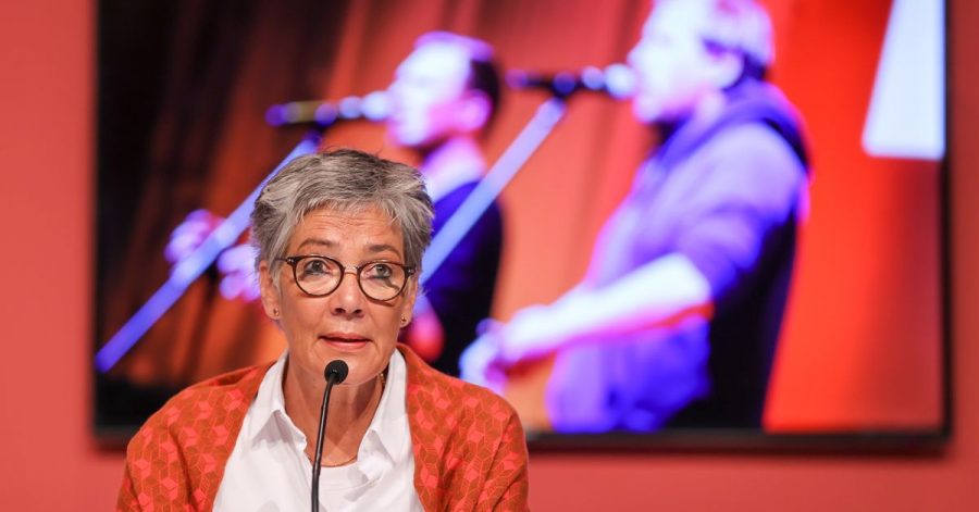 Karin Schmidt-Friderichs, die Vorsteherin des Börsenvereins des Deutschen Buchhandels, in Leipzig.