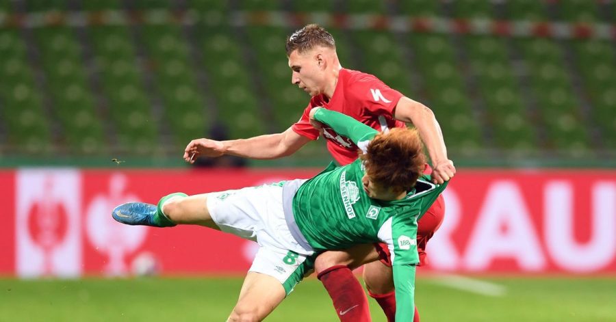 DFB-Pokal Halbfinale im Wohninvest Weserstadion in Bremen.