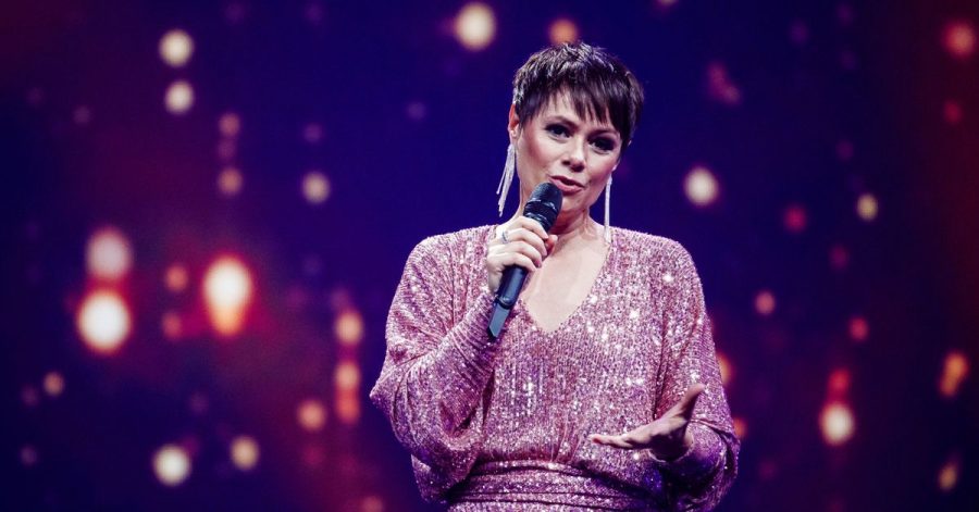 Moderatorin Francine Jordi 2020 in Offenburg.