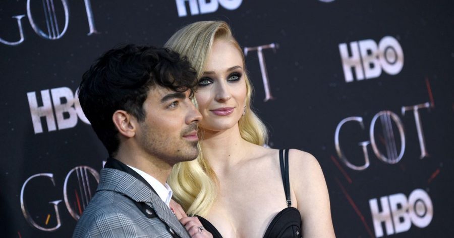 Joe Jonas und Schauspielerin Sophie Turner bei der Premiere der letzten Staffel der Serie «Game of Thrones» in New York.