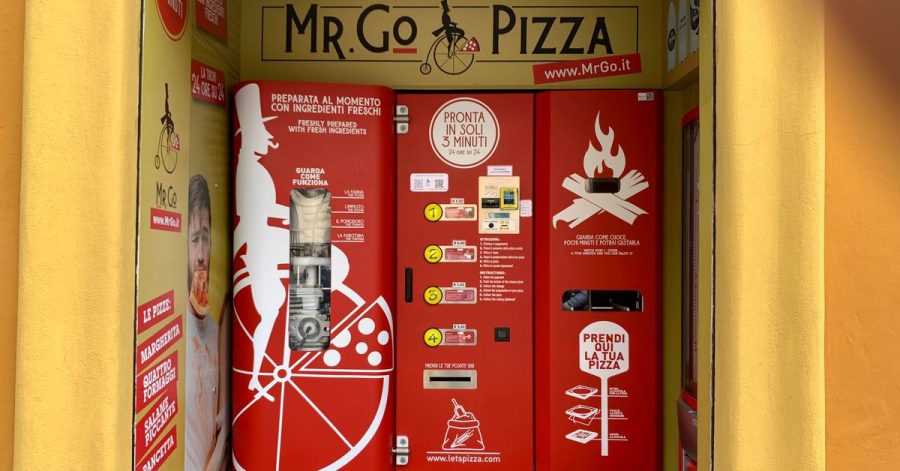 Der Pizza-Automat «Mr. Go» in Rom.