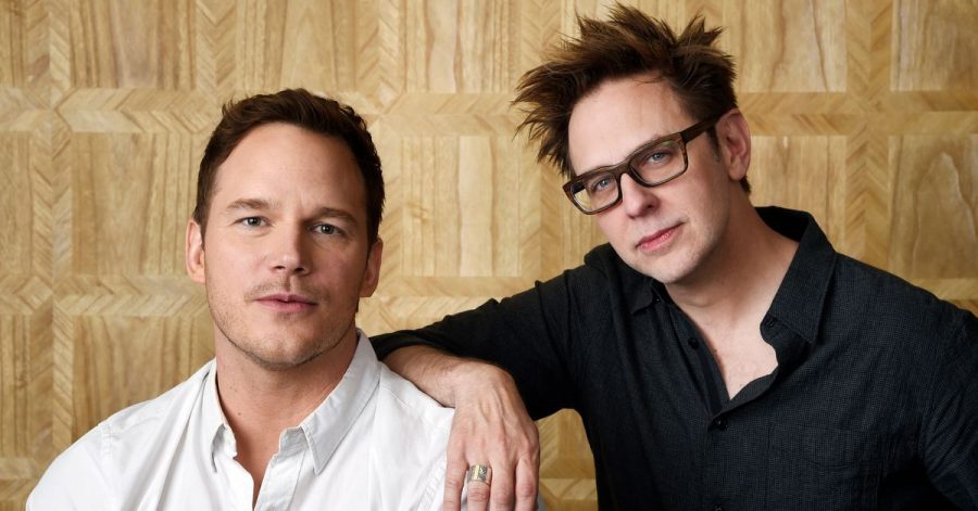 Chris Pratt (l) und James Gunn, Drehbuchautor und Regisseur von «Guardians of the Galaxy Vol. 2».