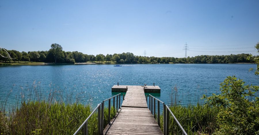 Der Echinger See, der unweit der Autobahn nördlich der bayerischen Hauptstadt liegt.
