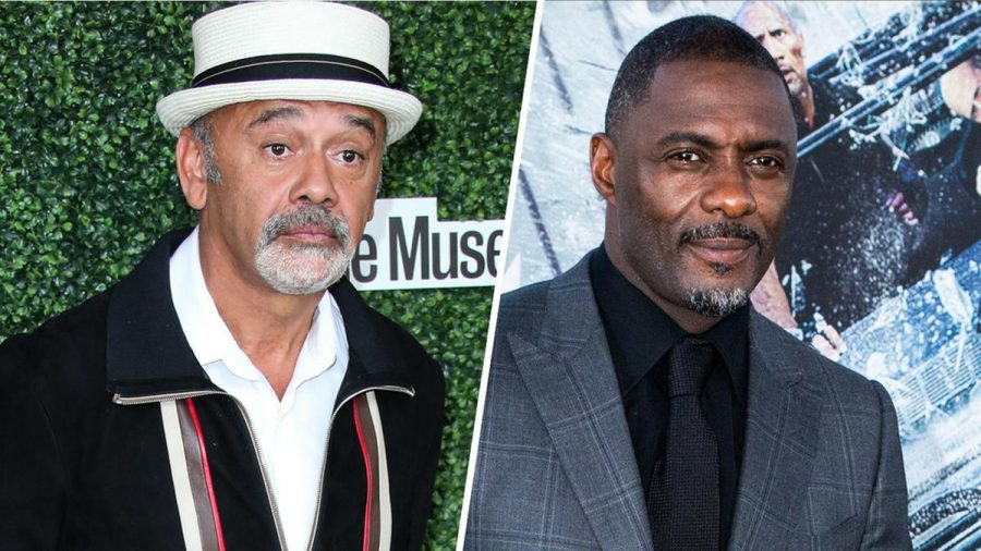 Christian Louboutin (li.) und Idirs Elba sind gute Freunde. (jru/spot)