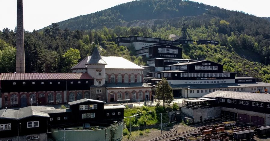 Blick auf das UNESCO-Weltkulturerbe Besucherbergwerk Rammelsberg.