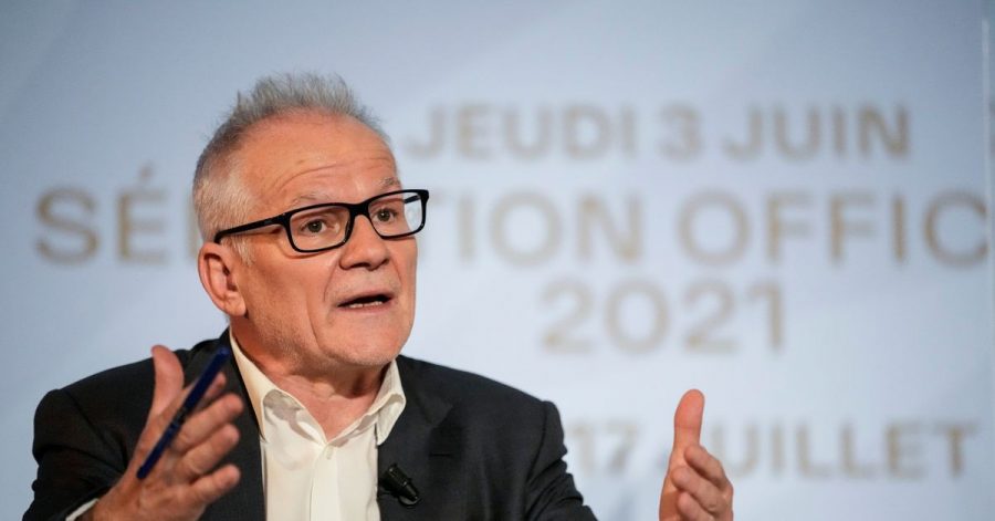 Thierry Frémaux, Direktor der Internationalen Filmfestspiele von Cannes, stellt die offiziellen Auswahl der Filmfestspiele vor.