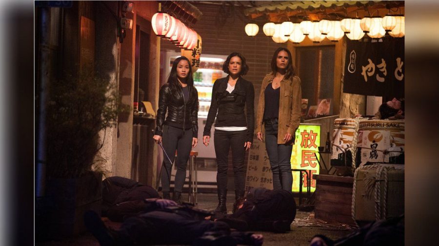 Justin Lin Anna Sawai, Michelle Rodriguez und Jordana Brewster im neunten Teil der "The Fast and the Furious"-Reihe. (nra/spot)