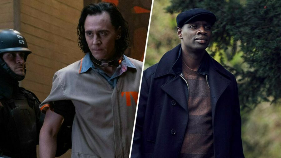 Erobern im Juni die Wohnzimmer: "Loki" (Tom Hiddleston, l.) und "Lupin" (Omar Sy). (stk/spot)