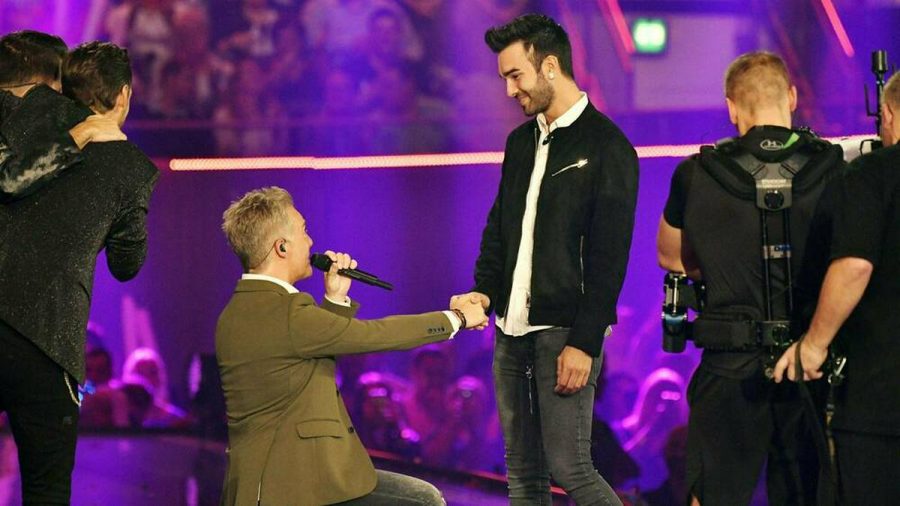 Christoff De Bolle (l.) und sein damaliger Freund Ritchie beim TV-Antrag im Jahr 2018 (wue/spot)