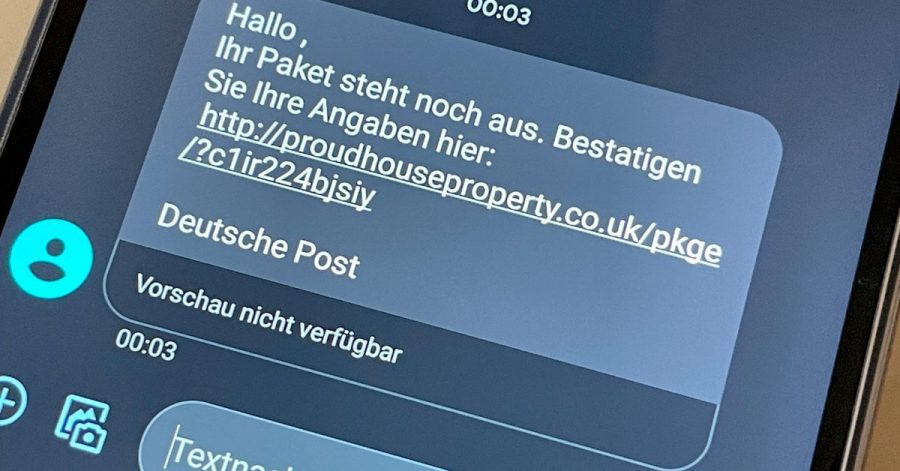 Finger weg: Wer solche oder ähnliche SMS bekommt, löscht sie besser sofort und klickt keinesfalls auf Links.