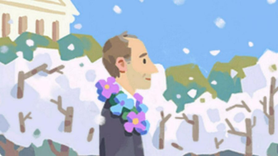 Mit diesem Doodle erinnert Google an den LGBT-Aktivisten Franklin Kameny. (ili/spot)