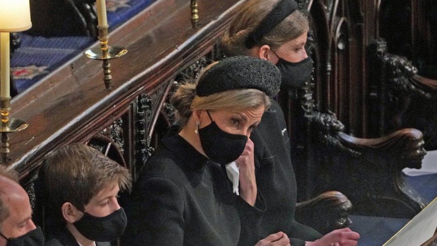 Sophie von Wessex auf der Beerdigung von Prinz Philip (wue/spot)