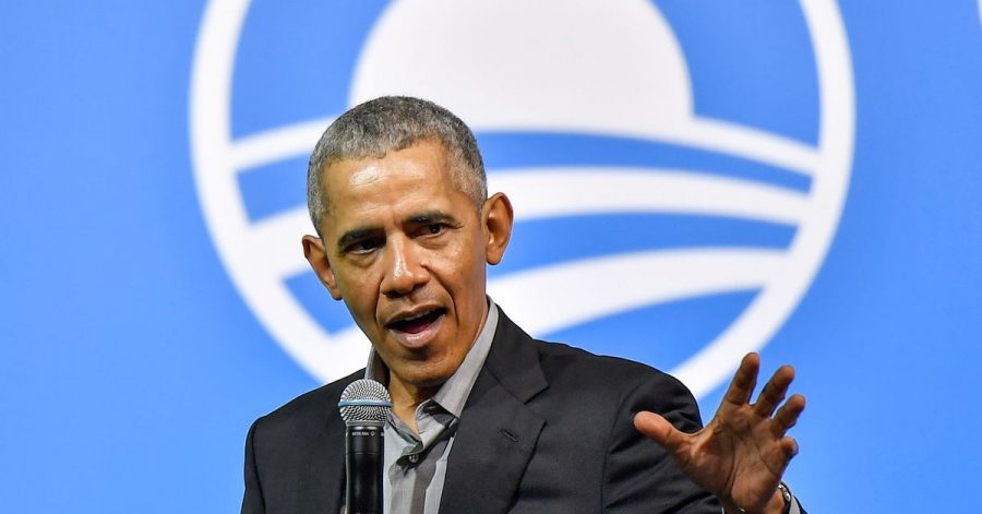 Ein stolzer Vater: Barack Obama.
