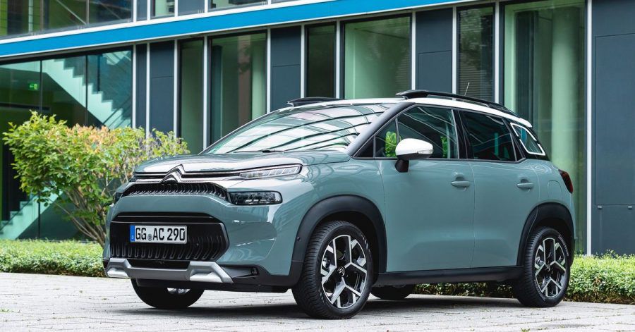 Zum Themendienst-Bericht vom 6. Juli 2021: Neuer Look: Optisch lässt sich das Facelift beim Citroën C3 Aircross besonders an der überarbeiteten Frontpartie erkennen.