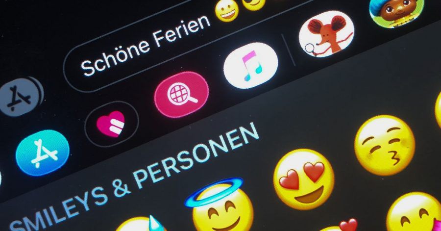 Die Auswahl an Emojis ist groß.