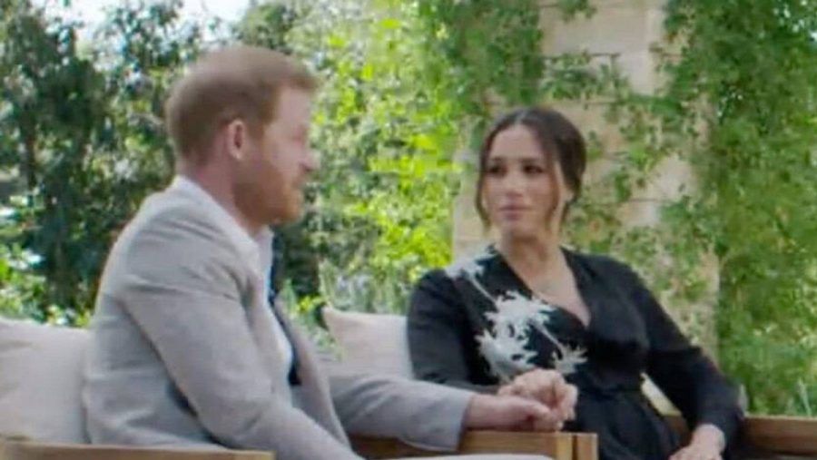 Prinz Harry und Herzogin Meghan bei ihrem aufsehenerregenden Interview. (jom/spot)