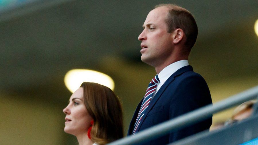 Herzogin Kate und Prinz William beim EM-Finale Italien gegen England im Londoner Wembley-Stadion. (dr/spot)