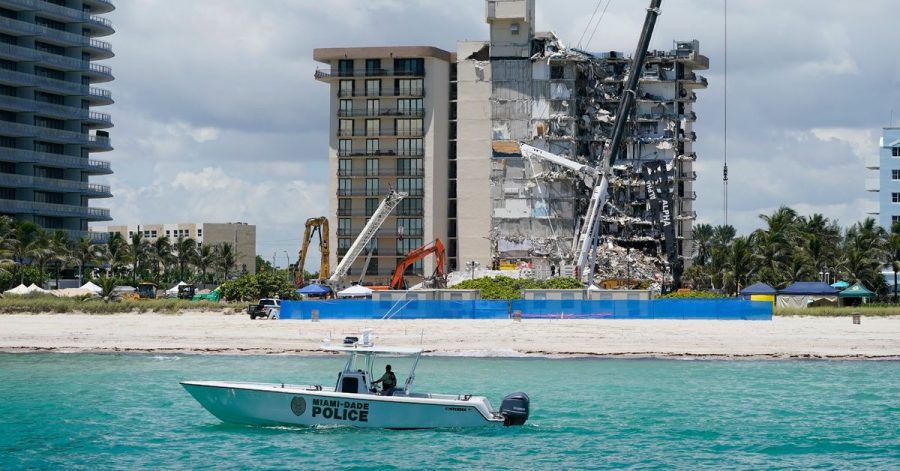 Die Ruine des Hochhauses in Miami soll gesprengt werden.