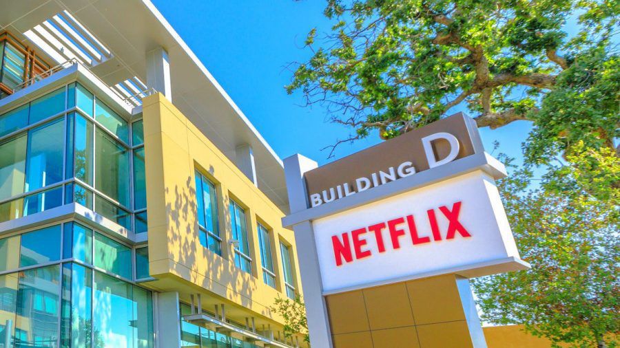 Ein Gebäude des Netflix-Hauptquartiers in Los Gatos Kalifornien. (rto/spot)