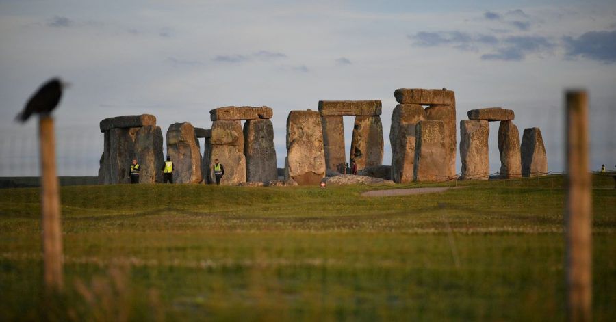 Das Bauwerk Stonehenge.