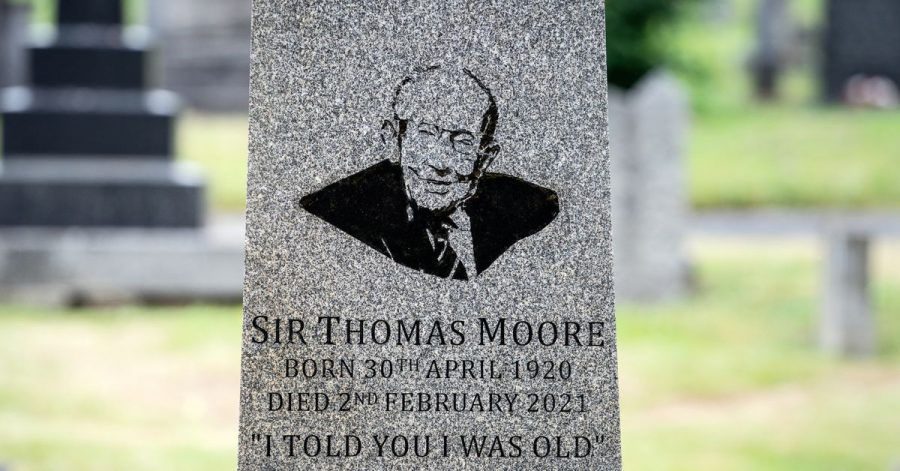 Das Grab von Sir Thomas Moore mit seinem Zitat: «Ich sagte ja, dass ich alt bin.»
