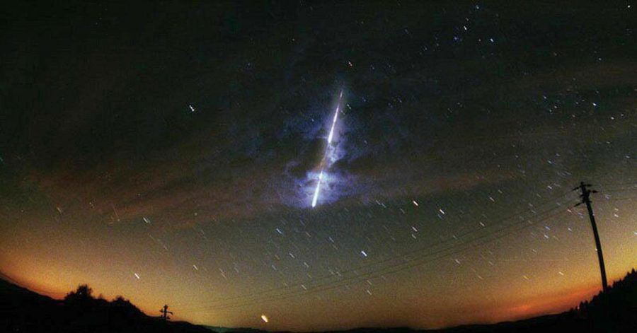 Ein Meteorit über dem US-Bundesstaat Washington. (Archivbild)