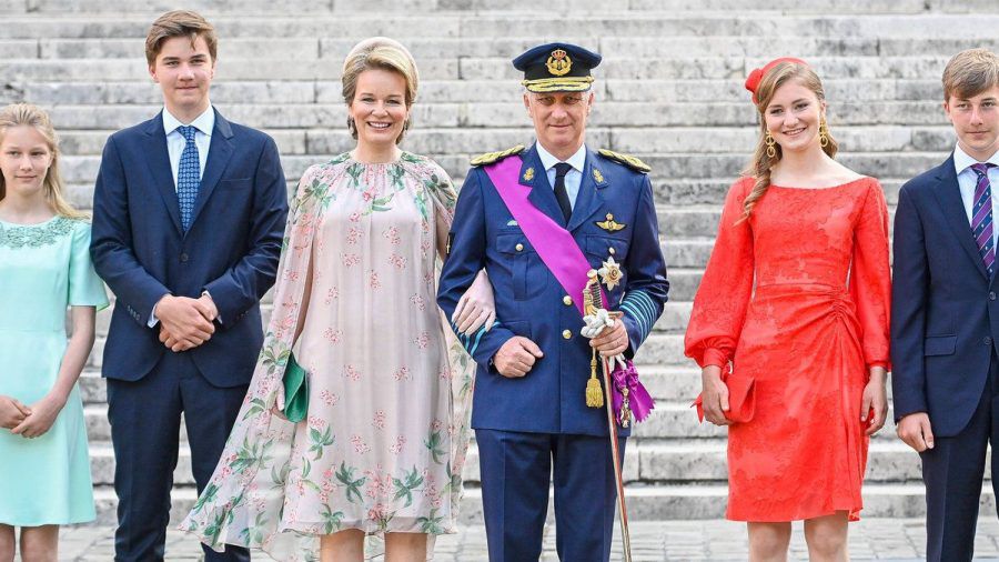 Die belgischen Royals am Nationalfeiertag in Brüssel. (hub/spot)