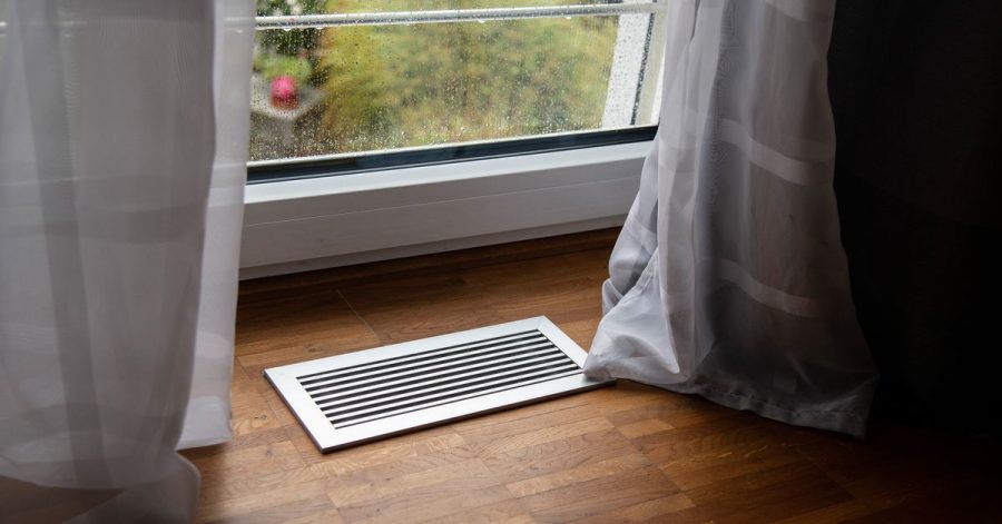 Eine Lüftungsheizung kümmert sich um den Luftaustausch im Gebäude - man muss dafür also nicht die Fenster händisch öffnen.