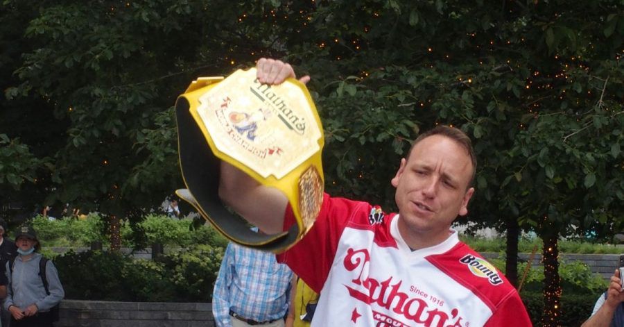 Er siegt und siegt und siegt: Joey Chestnut.