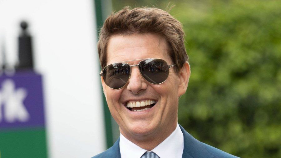 Tom Cruise am gestrigen Sonntag beim Wimbledon-Finale. (dr/spot)