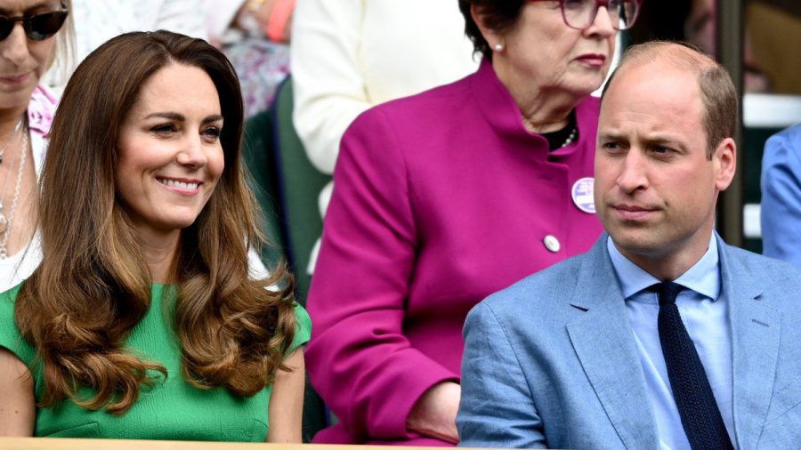 Herzogin Kate und Prinz William auf der Tribüne von Wimbledon. (hub/spot)