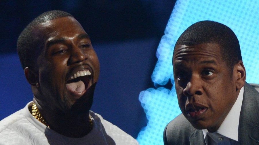 Kanye West (l.) und Jay-Z haben wieder einen gemeinsamen Song gemacht. (dr/spot)