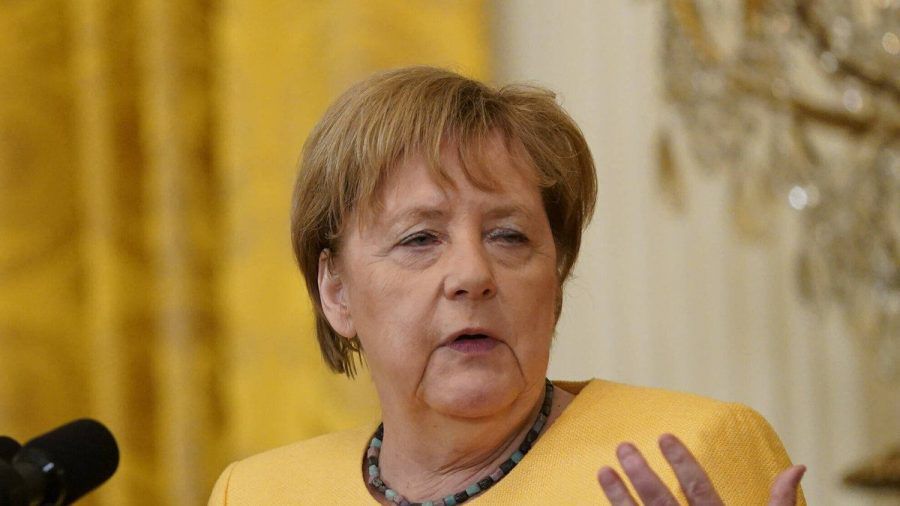 Bundeskanzlerin Angela Merkel während ihres letzten Staatsbesuchs in Washington. (dr/spot)