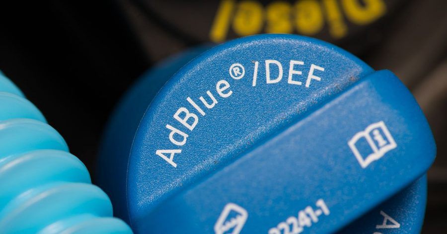 Hier wird AdBlue nachgefüllt.