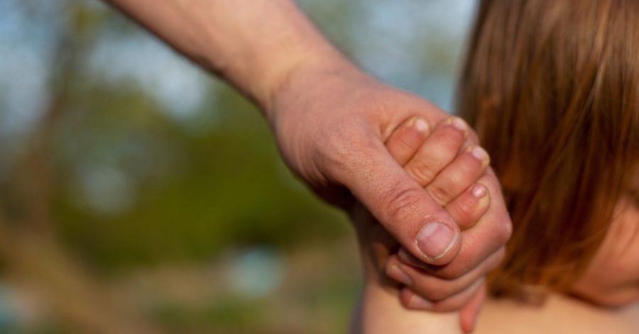 Ein junger Vater hält am Strand eines Sees die Hand seines kleinen Sohnes. Die Zahl der Neugeborenen in Europa und den USA ist wegen der Corona- Pandemie teilweise deutlich zurückgegangen.