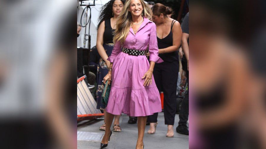 Sarah Jessica Parker beim Dreh von "And Just Like That..." (eee/spot)