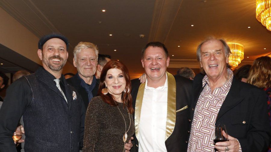 "Movie Meets Media"-Event noch ohne Abstand: Michel Guillaume, Rüdiger Joswig, Claudia Wenzel, Sören Bauer, Wolfgang Fierek (v.l.n.r.) (spot)
