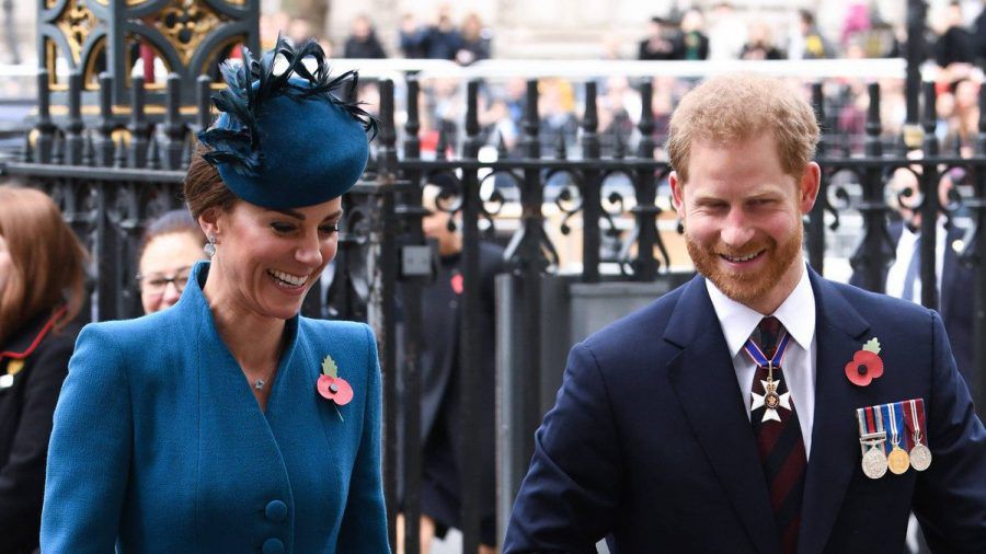 Herzogin Kate und Prinz Harry 2019 bei einem gemeinsamen Auftritt in London. (hub/spot)