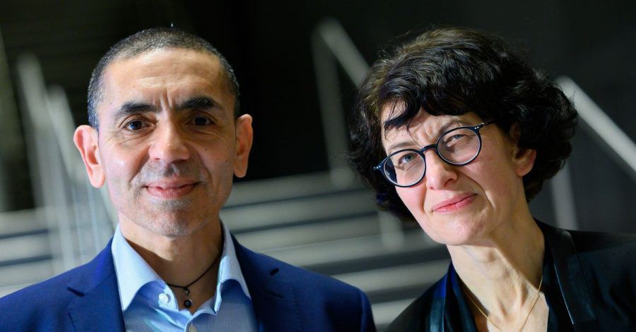 Ugur Sahin und seine Frau Özlem Türeci, die Gründer des Mainzer Corona-Impfstoff-Entwicklers Biontech.