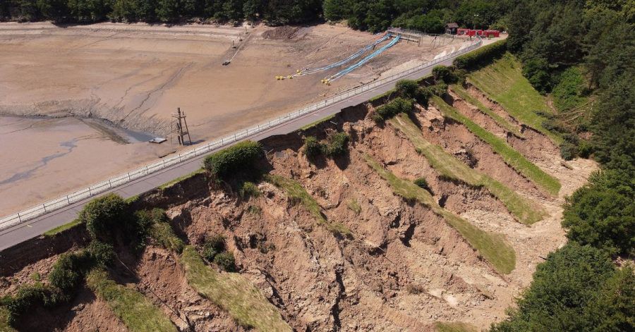 An der Steinbachtalsperre hat das Hochwasser im Juli starke Schäden verursacht.