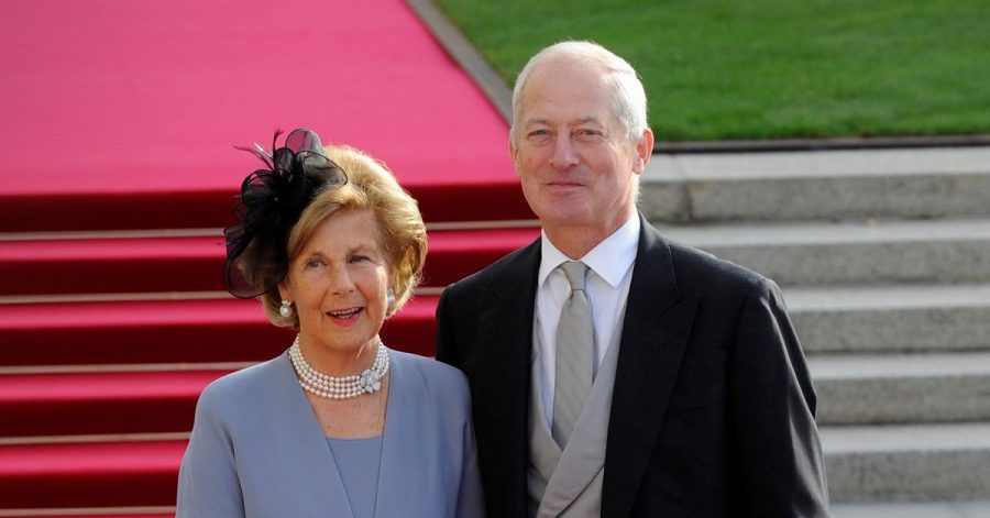 Fürstin Marie an der Seite ihres Mannes Fürst Hans-Adam II. (2012).