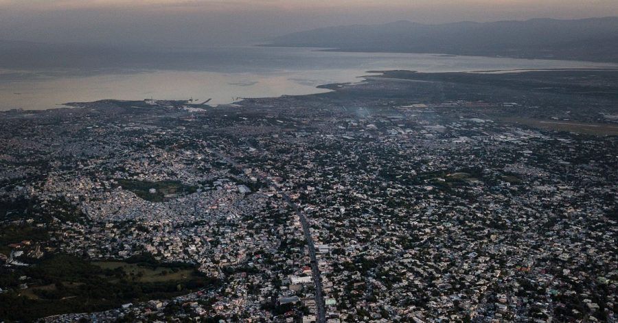 Blick auf Port-au-Prince. Ein schweres Erdbeben hat den Süden des Karibikstaats Haitis erschüttert.