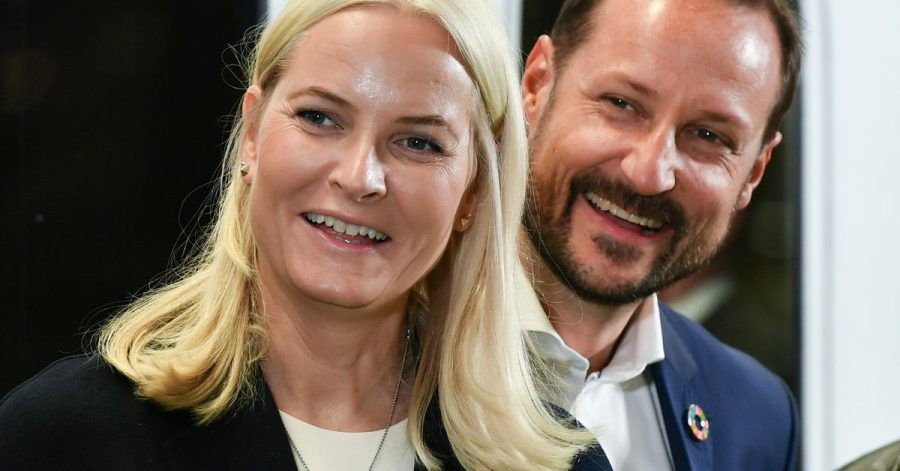 Haakon, Kronprinz von Norwegen, und Kronprinzessin Mette-Marit 2019 in Berlin.