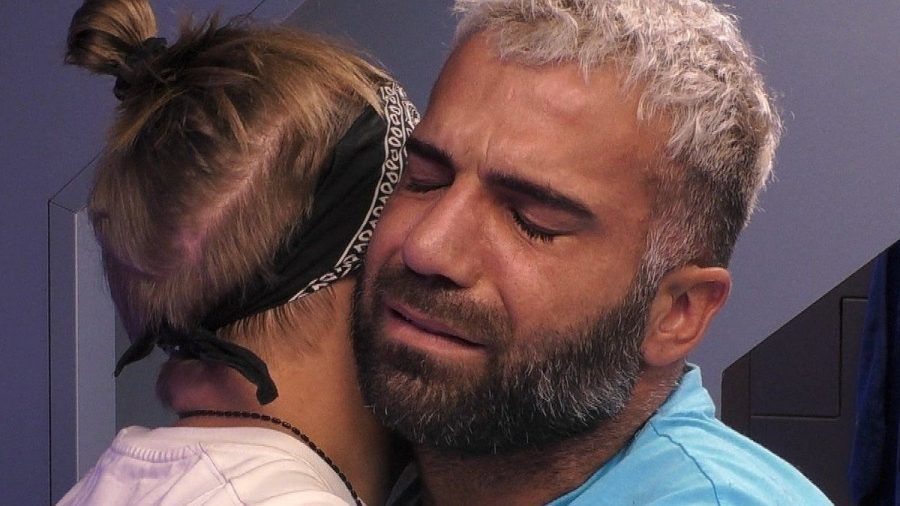 "Promi Big Brother": Rafi verabschiedet sich von Danny. (hub/spot)
