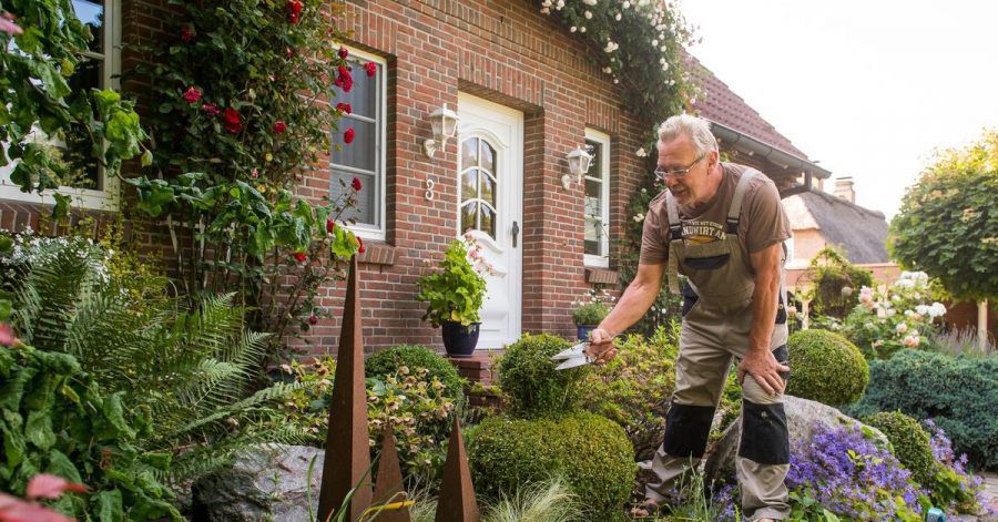 Dicht bepflanzte Gärten kommen besser mit viel Regen und Starkregen-Ereignissen zurecht.