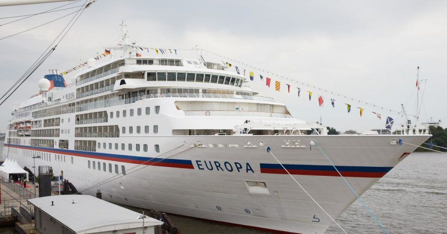 Das Kreuzfahrtschiff MS Europa im Hamburger Hafen (Archivbild).