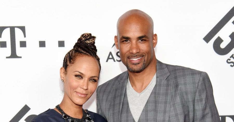 US-Schauspielerin Nicole Ari Parker mit Ehemann Boris Kodjoe 2016 in München.