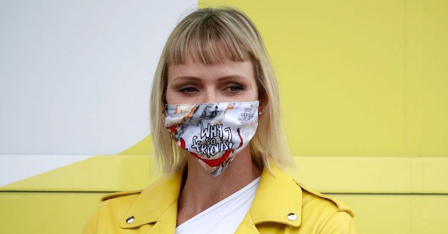 Fürstin Charlene von Monaco bei einem Radsport-Event in Nizza. Charlène ist seit Jahresbeginn in Südafrika, um den Kampf gegen die Nashorn-Wilderei zu unterstützen.