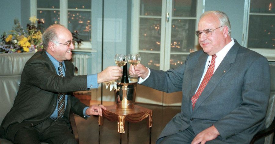 Der damalige Bundeskanzler Helmut Kohl (CDU) in der Sendung "Boulevard Bio".