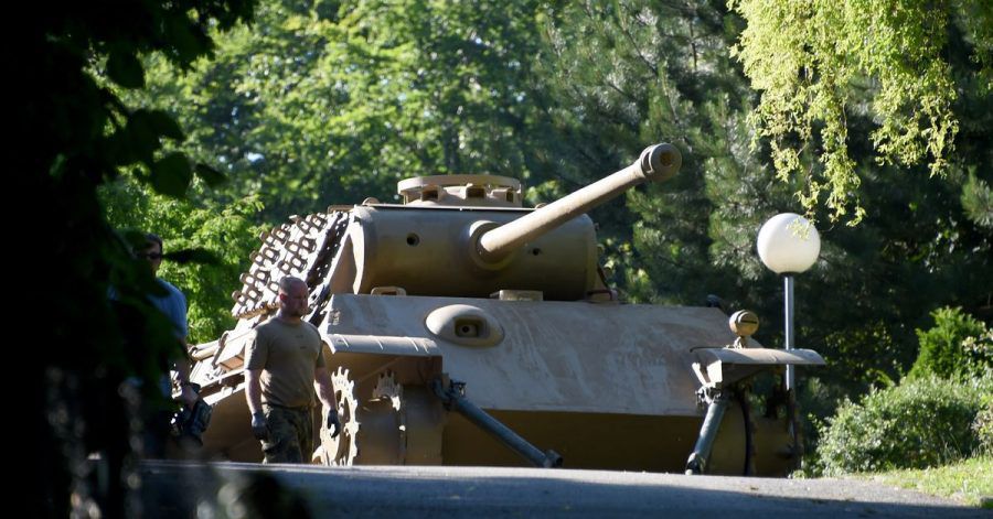 Der 84 Jahre alte Eigentümer dieses Panzers ist zu einer Bewährungstrafe verurteilt worden (Archivbild von 2015).
